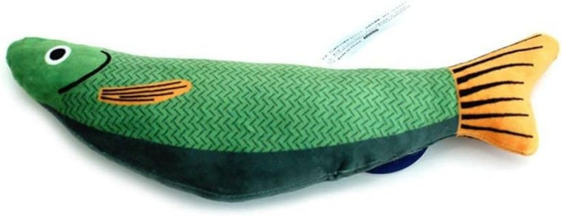 DogTrust 1 PCS Cat Toy, Fish Shaped Toy, Interactive Sound-Making Toy Cotton Fetch Toy For Cat