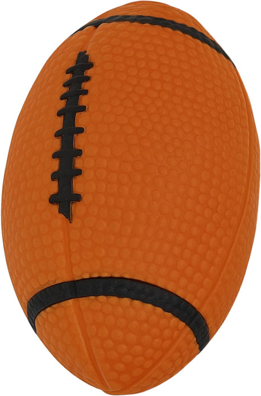Pet Guard Squeaker Football Rugby Brown l Dog Toy Pack Rubber Training Aid, Ball For Dog & Cat