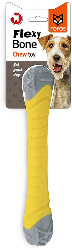 fofos Flexy Bone Chew Dog Toy-L Rubber Chew Toy For Dog