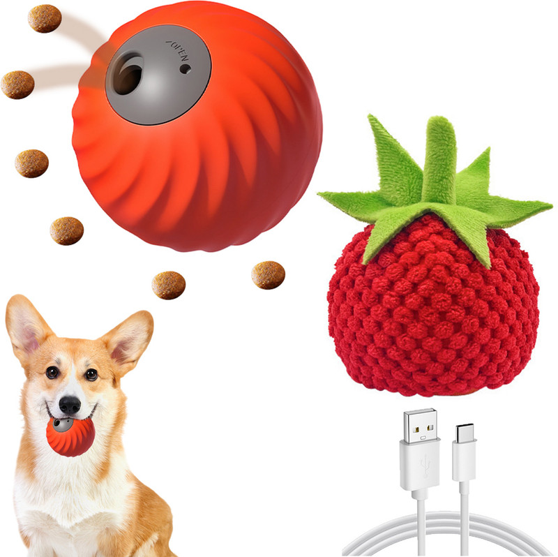 PLAY HARD Dog Treat Ball Slow Feeder Dispenser Toy for Cats and Dogs Training Plastic Treat Dispensing Toy For Dog & Cat