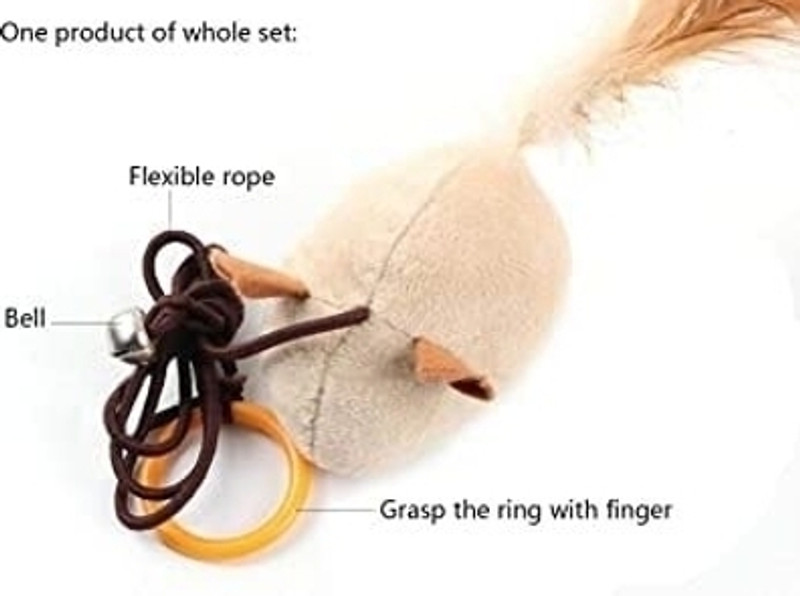 Petfun Cat Velvet Mouse Activity Toy For Cats Cotton Soft Toy, Training Aid For Dog & Cat