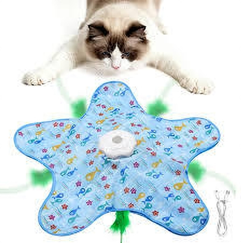 HVG TRADERS SmartPaws Interactive Cat Play Mat Plastic Soft Toy, Rubber Toy For Cat
