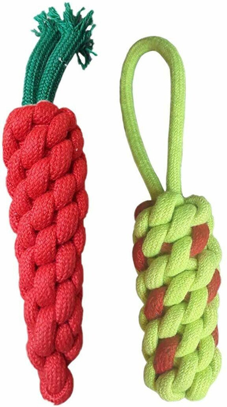 GuptasSons Pet Products Durable Pet Teeth Cleaning Chewing Biting Small Puppy Toys Cotton Training Aid, Chew Toy, Soft Toy, Chew Toy, Fetch Toy For Dog