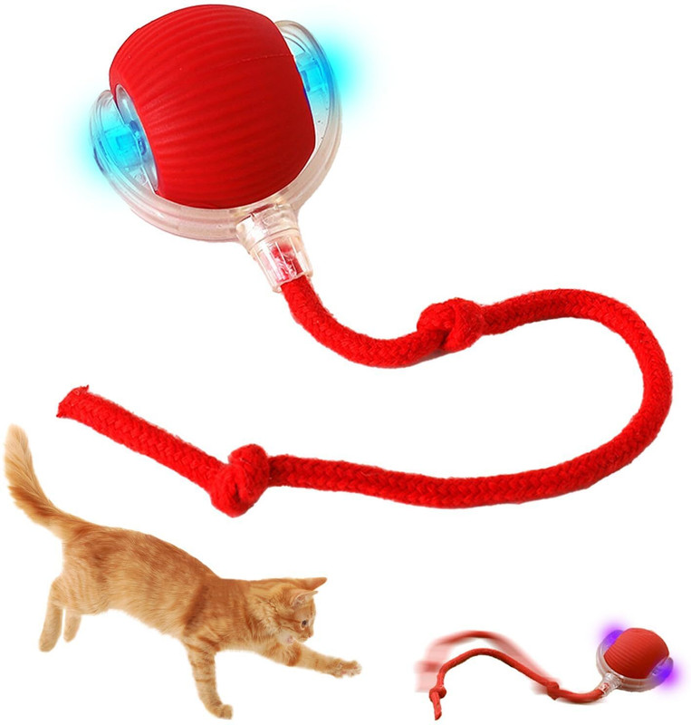 Buszbo Smart LED 360° Rotating Silicone Ball For Dog & Cat