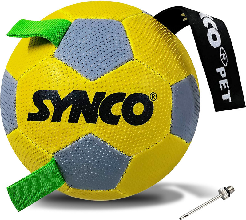 SYNCO Yellow Dog Ball Rubber Ball For Dog