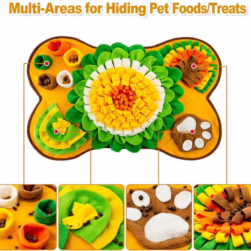 PETSNPLAY Cotton Treat Dispensing Toy, Training Aid, Squeaky Toy For Dog & Cat