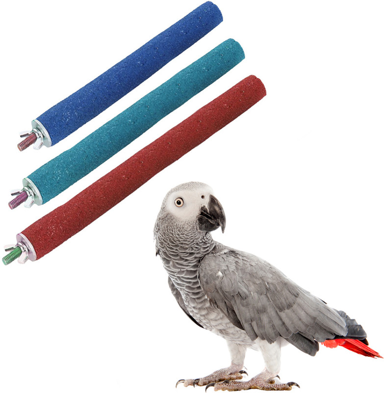 Sage Square Wood Rough Sand Perches Combo of 6, 8 & 12 inche|Exercise |Bird, Parrot, Budgies Wooden Perch, Training Aid, Stick For Bird
