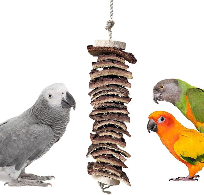 CONGO NATURAL PARROT TREAT 300gm Neem Chewing Bark for Wooden Chew Toy For Bird