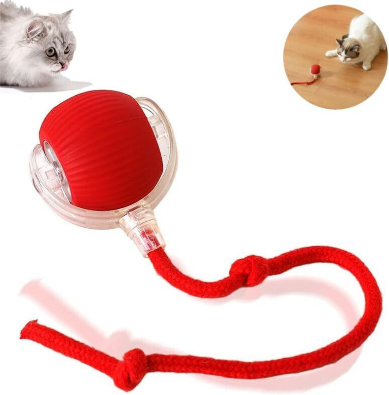 CARTSPACE Cat Dancing Ball Pet Rolling Ball Rolling Dog Ball Cat Toys Ball for Indoor Silicone Ball, Soft Toy For Dog & Cat
