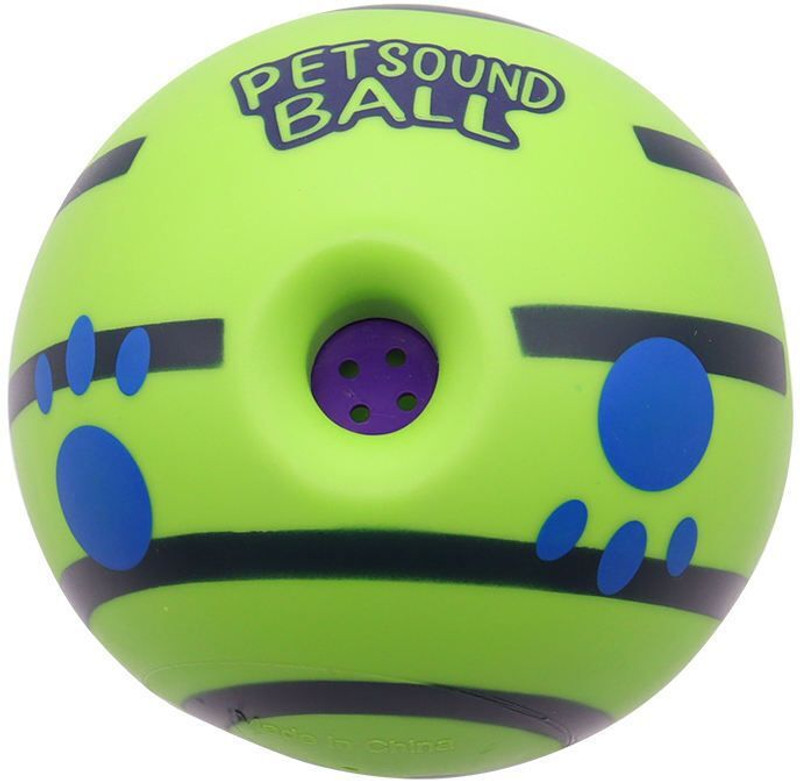 Petsoft Interactive Sound Ball Giggle Ball Toy for Dogs – Medium Size Plastic Squeaky Toy For Dog & Cat