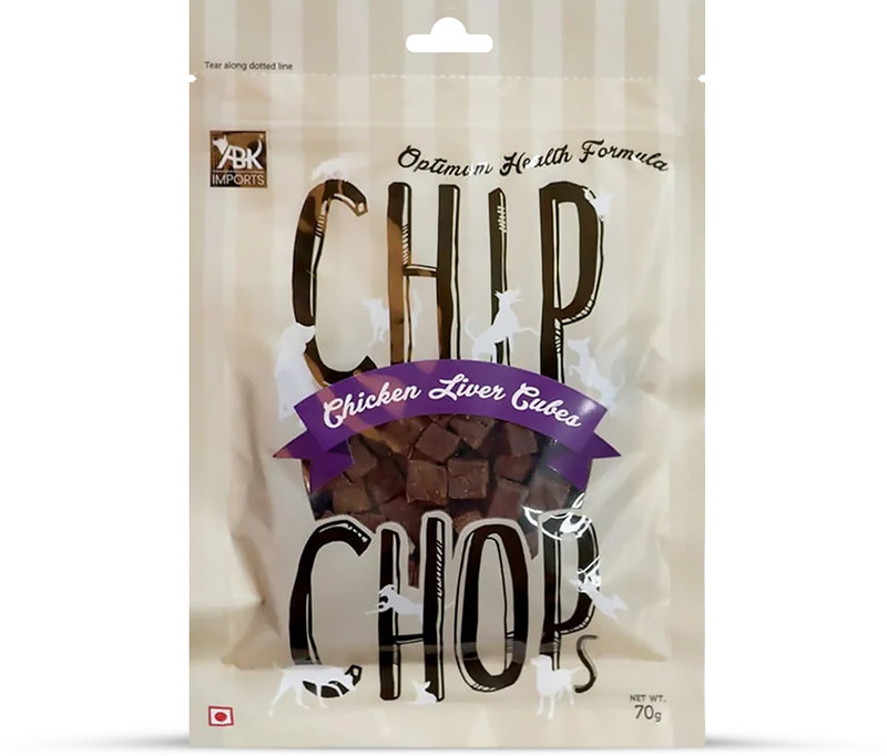Chip Chops Chicken Liver Cubes Dog Meaty Treat Chicken Dog Treat(140 g, Pack of 2)