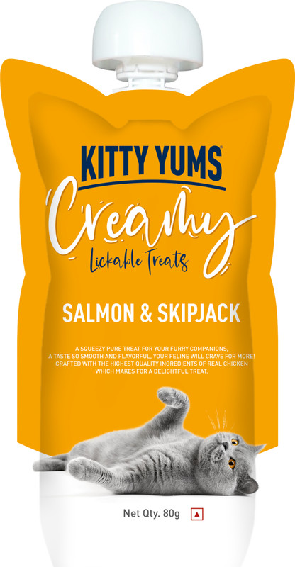 Kitty Yums Creamy Skipjack & Salmon Cat Treat(960 g)