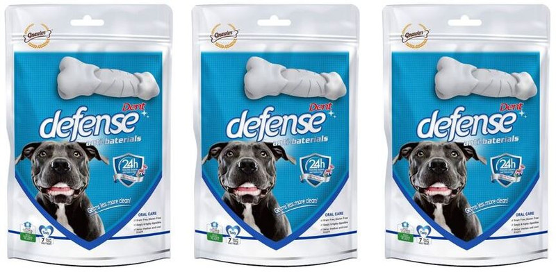 Gnawlers Dog Dent Defense 7-in-1 Dental Dog Treats Dog Treat(105 g, Pack of 3)