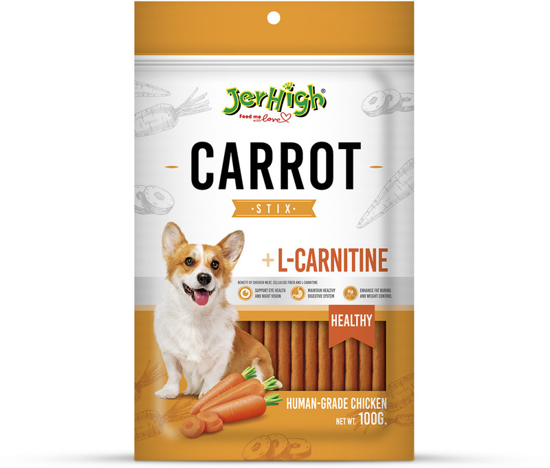 jerhigh Carrot Dog Meaty Treat - 100 gm Carrot Dog Treat(100 g)