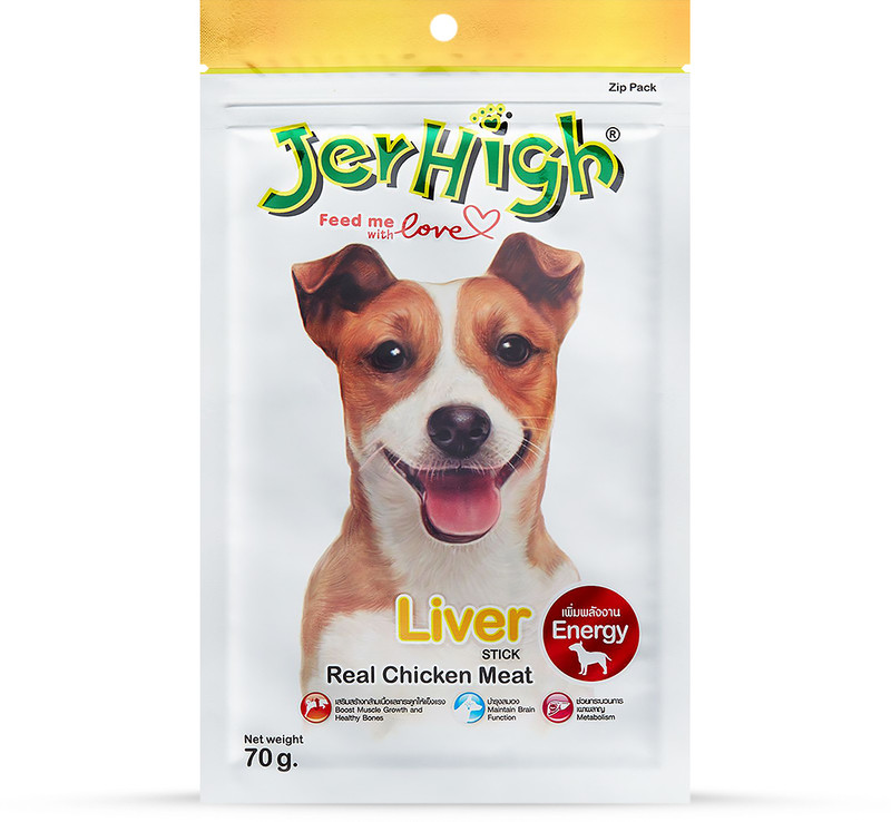 jerhigh Liver Browny Dog Treat, 70g Liver, Chicken Dog Treat(0.07 kg)