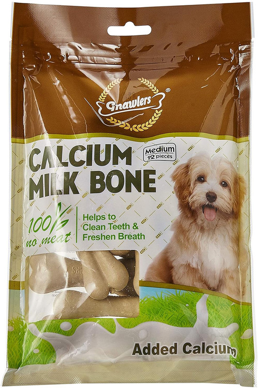 Gnawlers Calcium Milk Bones Dog Treats Calcium-Rich Milk Dog Treat(270 kg, Pack of 3)