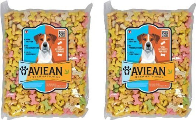 Aviean International Dog Mix Biscuit 500 Gm Combo Treats Pack Of 2 Chicken Dog Treat(1 kg, Pack of 2)