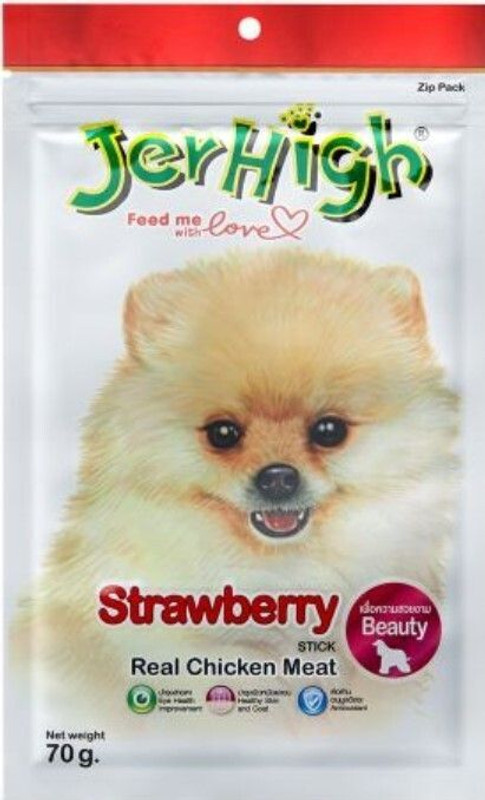jerhigh Jerhigh Strawberry Strawberry Dog Treat(70 g, Pack of 3)