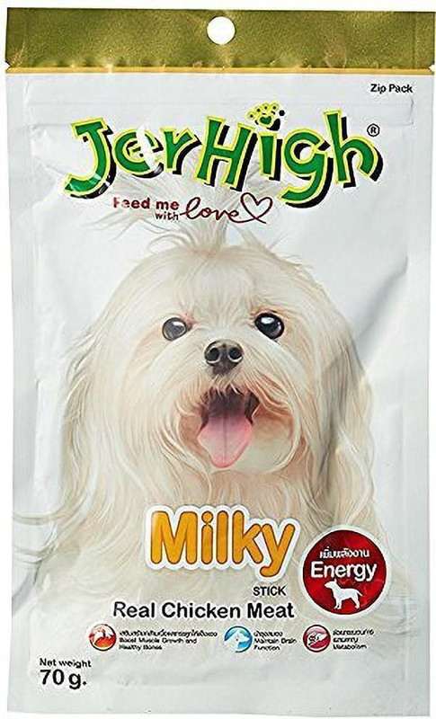 jerhigh Chicken Milky Flavour Stick (420 gms) (Pack of 6) (Flavour Stick Snack for Dogs) Chicken Dog Treat(420 g, Pack of 6)