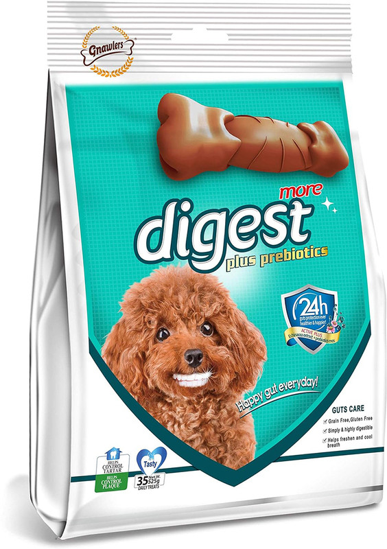 Gnawlers Digest More - Plus Prebiotics 525Gm Chicken Dog Treat(0.525 kg)