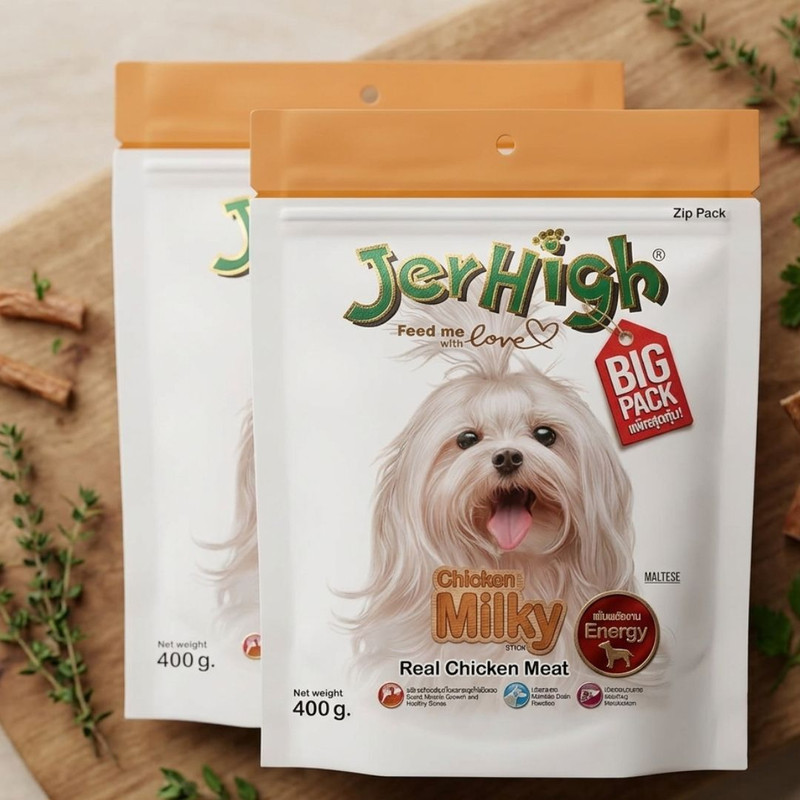 BarkzandMewz Healthy Dog Training Stick Treat(400X2) Chicken Dog Treat(800 g, Pack of 2)