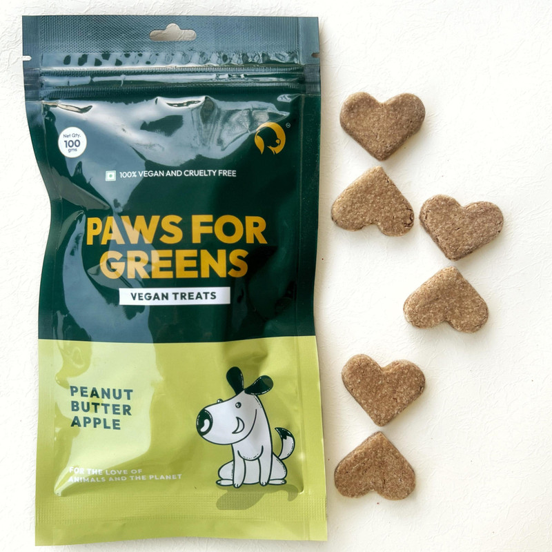 PAWS FOR GREENS 100% Vegetarian Treats for Dogs of All Breeds Carrot, Fruit Dog Treat(100 g)