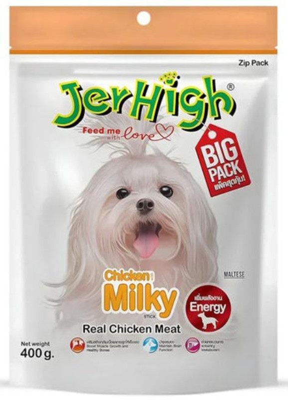 jerhigh Jerhigh Milky Dog Meaty Treats Pet treat Milk Dog Treat(400 g)