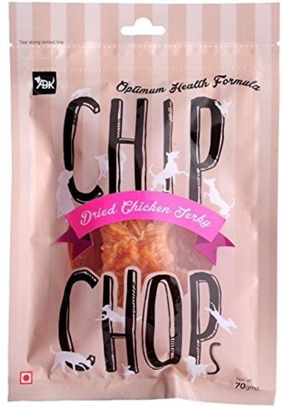 Chip Chops Sun Dried Chicken Jerky Snacks for Training, Rewards, 70g, Protein Rich Chicken Dog Treat(280 g, Pack of 4)