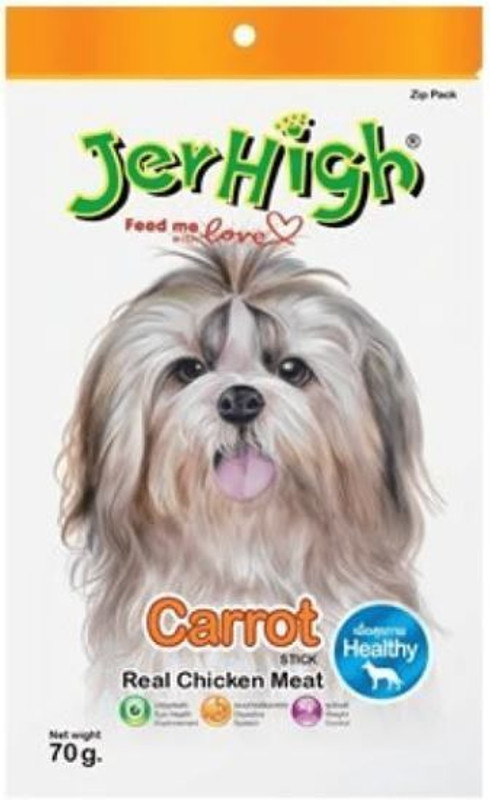 jerhigh Jerhigh Stick with real chicken for Dogs/Puppies , Flavor - Strawberry Dog Treat(70 g, Pack of 6)