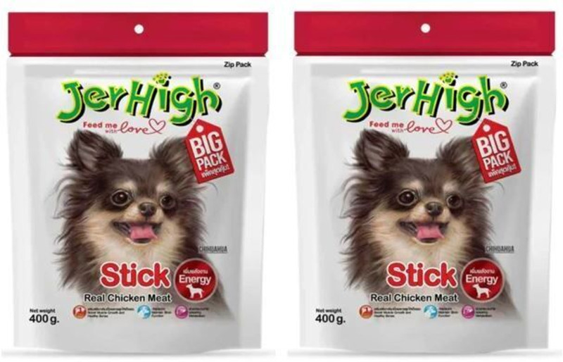 jerhigh jerhigh Strawberry Dog Meaty Treats Strawberry Dog Treat(100 g, Pack of 2)