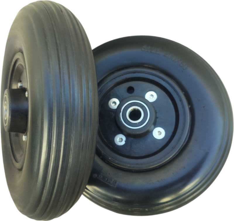 eOnekart Premium Imported 8 Inch(200×50) Front Caster Wheel With Bearing for Electric Pet Wheelchair