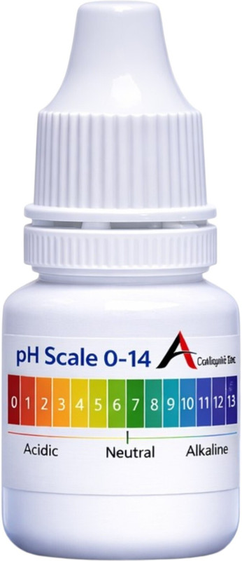 AQUALIQUID RO PH Universal Indicator Testing Liquid 0-14 for Water & Laboratory 5ML 1Pc Ph Test Strip(0 - 14)