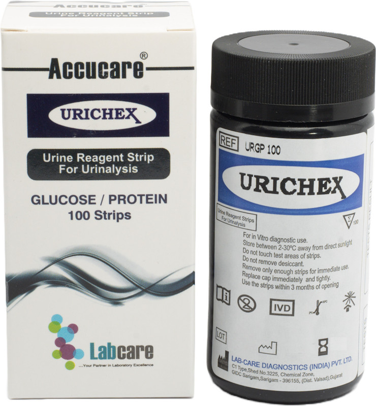 MiCare URICHECK Urine Reagent Test Strips – Glucose & Protein Testing Ph Test Strip(5 - 9)