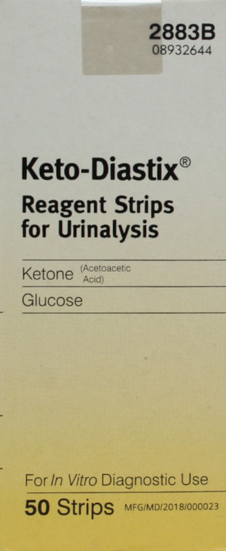 MiCare KETO-DIASTIX Glucose & Ketone Test Strips (50 Strips) Ph Test Strip(5 - 9)