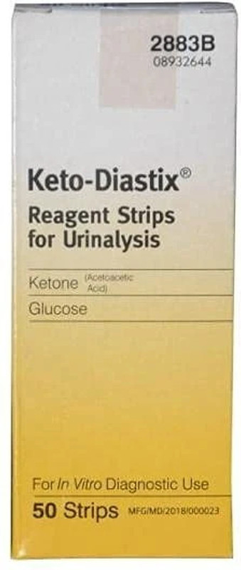 Keto - Diastix Reagent Strips for Urinalysis- 50 Ph Test Strip(0 - 100)