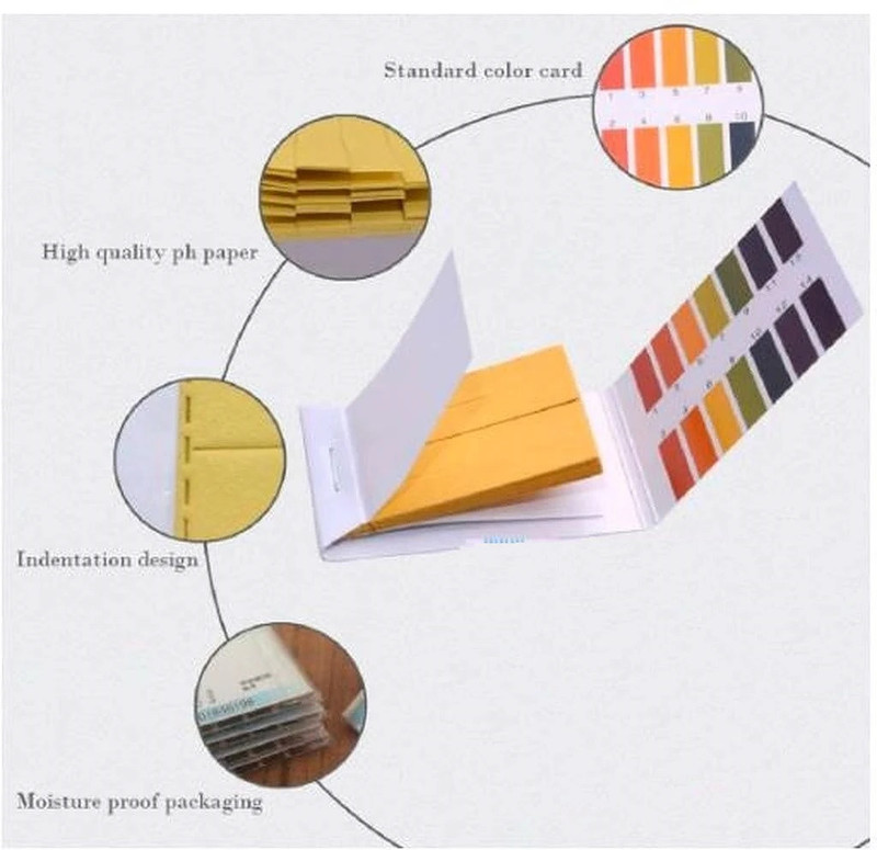 JMWDO pH 1-14 Test Paper Extensive Test Paper; Litmus Test Paper; 80 Strips Ph Test Strip(1 - 14)
