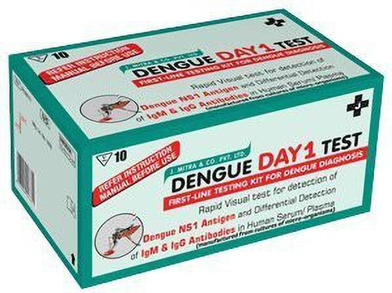 SKE J Mitra Dengue Day 1 Test - Pack of 10 Tests Ph Test Strip(1 - 5)