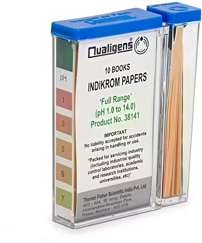 DNS CARE pH Test Paper 1-14 Full Range 200 Strips Indicator Books Ph Test Strip(1 - 14)