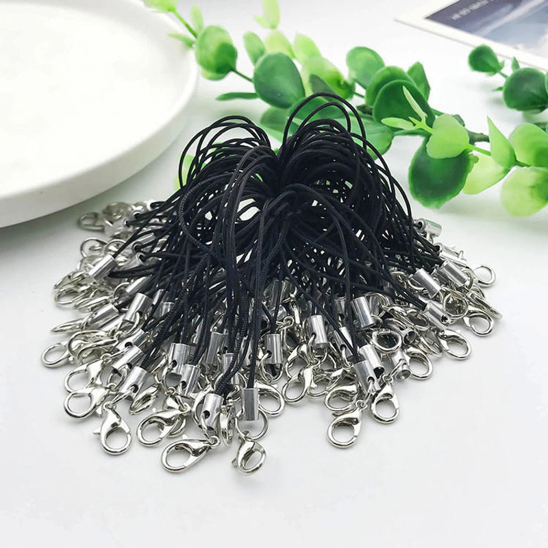 Emmanuelstore Phone Charm Thread with Lobster Clasp Pack of 100 Phone Charm(NA)