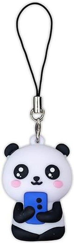 ONCRO Cute 3D Panda Cartoon Key chain keyring Bag Bike Car Gift keychain key ring Phone Charm(Blue, White)