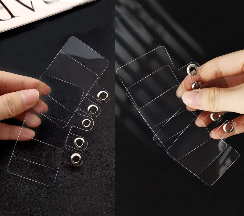 Jexo PHONE POUCH UNIVERSAL TAP WITH METAL RING (10 PCS) Phone Charm(TRANSPARENT)
