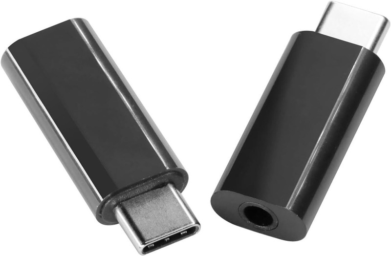 KAELAN Black Black 3Pcs AVIKA Type C to 3.5 mm Jack Audio Connector Phone Converter Black Phone Converter(Android)