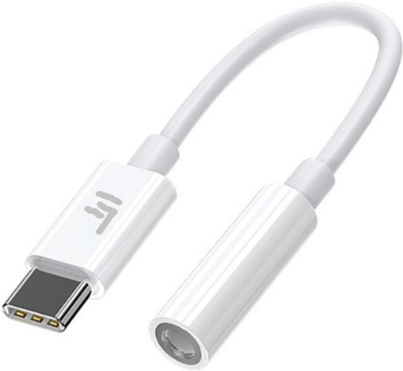Ekon White Type C Earphones Connector Jack Phone Converter(Android)