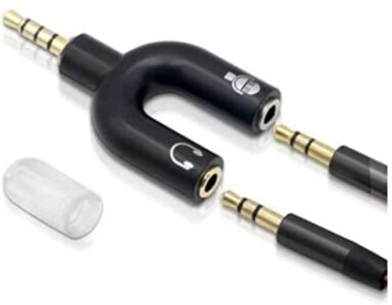 Czech Multicolor KNE-3.5mm Audio Jack U Shape Splitter Converter Adaptor ANS1 Phone Converter(ANDROID)