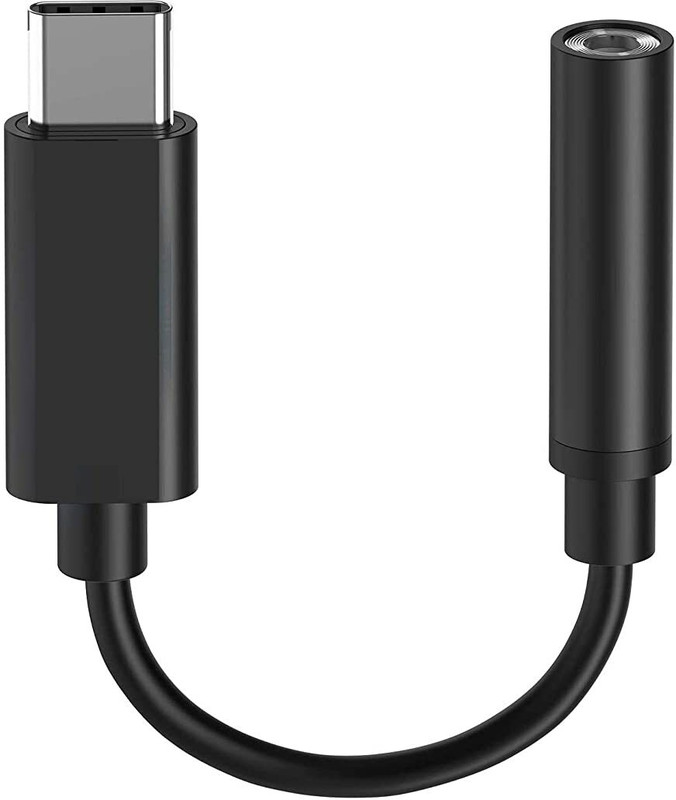 ankSONline Black type c to 3.5mm headphone jack Converter Phone Converter(Compatible For All Type-C Smartphone, Tablets, Notebook(Does Not Have 3.5mm Port))