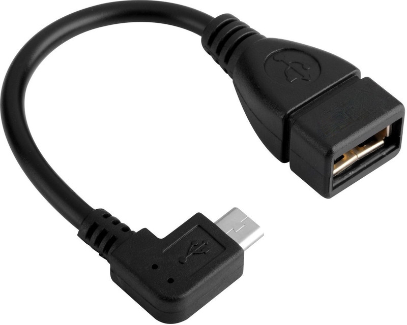 C & E Micro USB to USB 2.0 Right Angle Right Angle Micro USB OTG to USB 2.0 Phone Converter(ANDROID, LAPTOP, PC, Mouse, Keyboard, Pen Driv, USB Fan, USB Light)