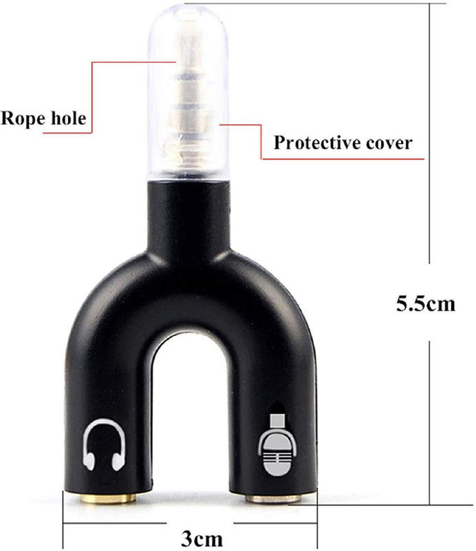 IMMUTABLE Multicolor RME-New U Shape Audio Jack to Headphone Converter ZVV5 Phone Converter(ANDROID)