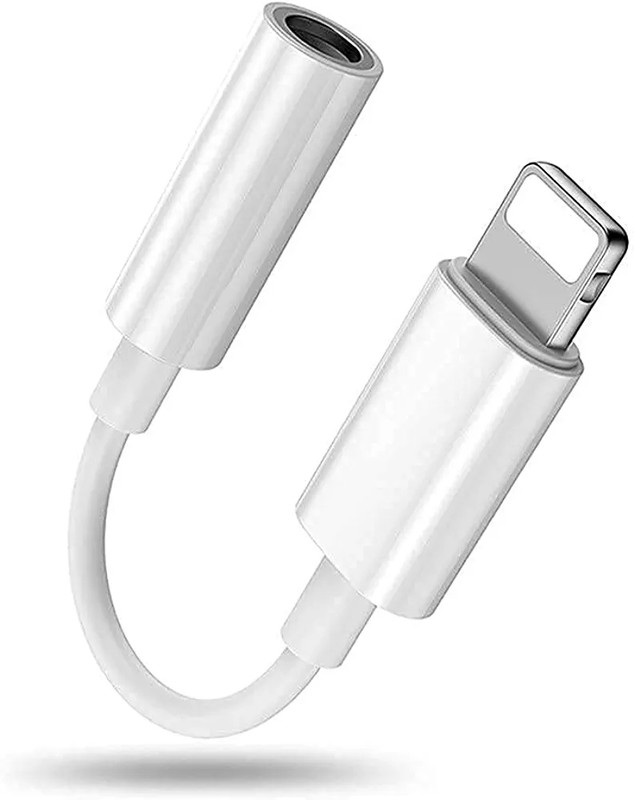 Ailkin Designed for Apple iPhone | White Audio Adapter 3.5mm Jack Converter Headphone Adapter Connector for iPhone Phone Converter(iOS)