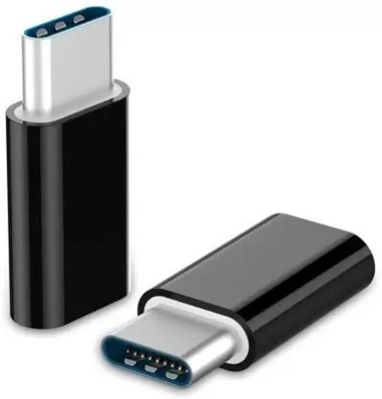 TSHIENTT Black USB 2.0 0.05 m 3.0 USB to Type C pin Sync & High Speed Connector (Pack of 2) Phone Converter(Android)