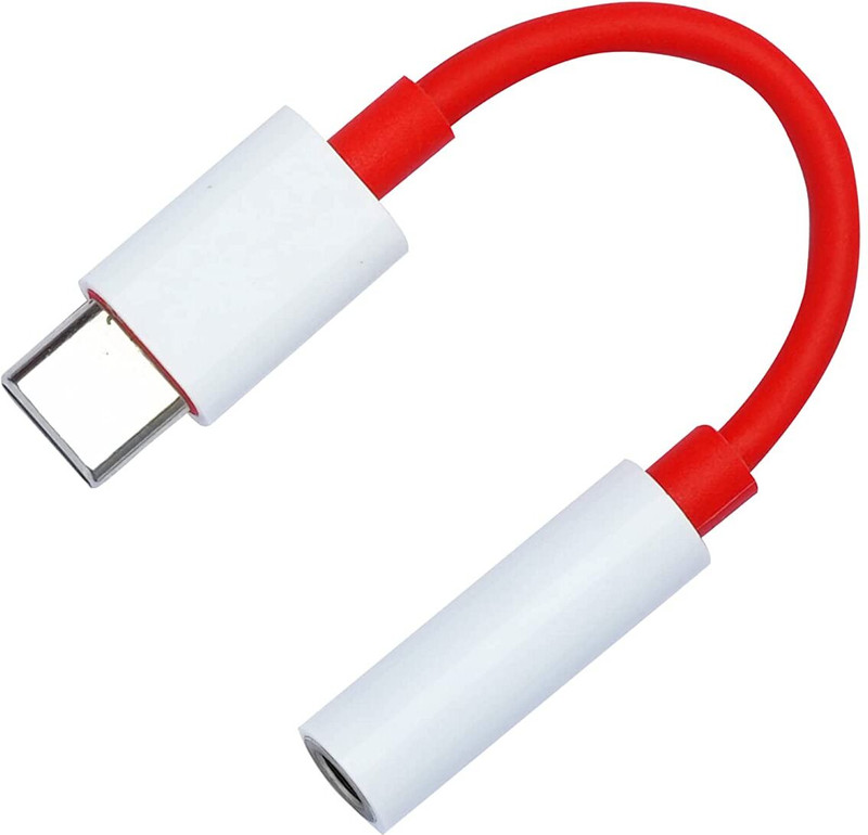RECTITUDE Red Type-C to 3.5 mm Headphone Jack Adapter Compatible With All Type C Devices Phone Converter(Android, iOS)